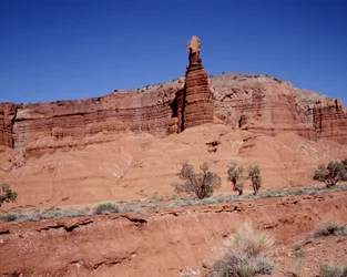 Chimney Rock of Capitol Reef National Park, Utah
